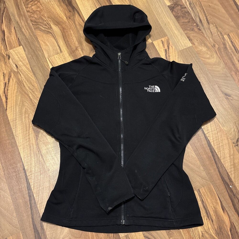 The North Face Flight Series Womens TKA Stretch Softshell FullZip Hoodie Black M